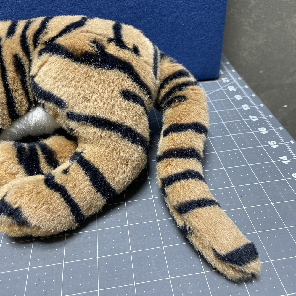 1992 20" A&A Lying Bengal Tiger Plush Stuffed Animal Toy Soft Realistic - Picture 5 of 9